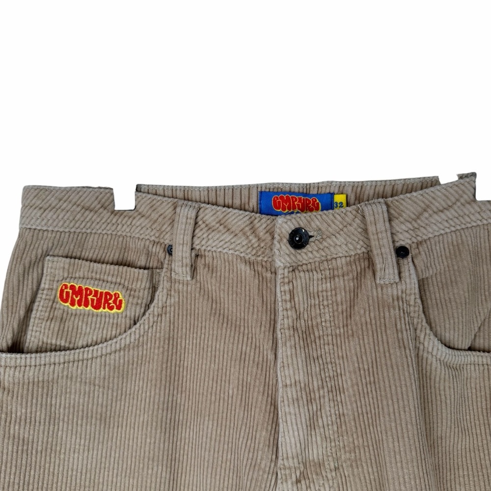 Empyre Relax Corduroy Khaki Loose Fit Streetwear Pants size 32 Men’s - Picture 5 of 7